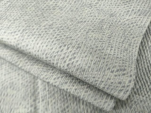 平和屋着物●上質な小紋　よろけ縞　正絹　逸品　AABI5130ck