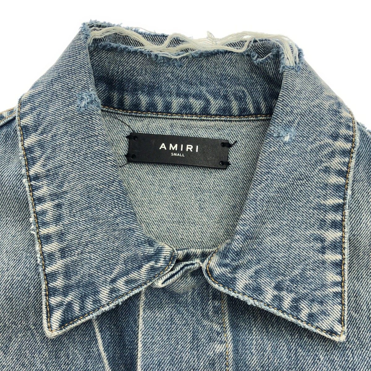 AMIRI アミリ MA Denim Jacket ダメージデニムジャケット インディゴ S