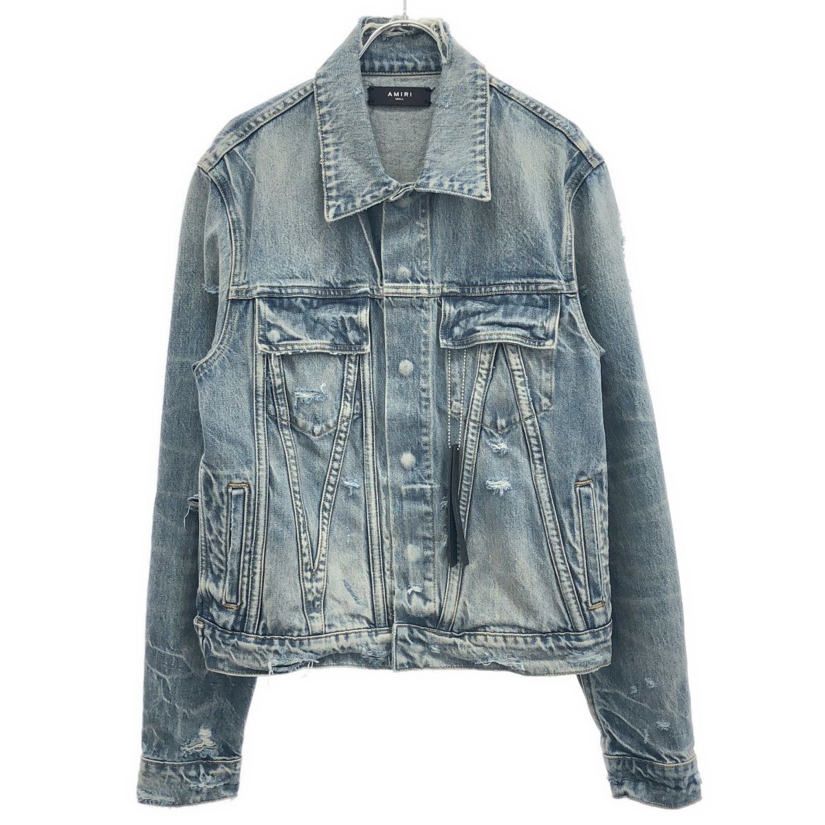 AMIRI アミリ MA Denim Jacket ダメージデニムジャケット インディゴ S