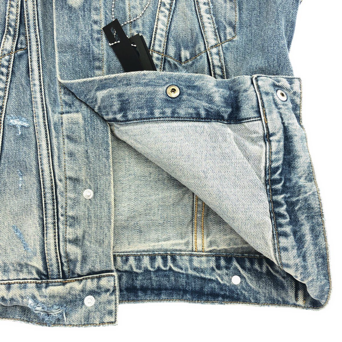 AMIRI アミリ MA Denim Jacket ダメージデニムジャケット インディゴ S