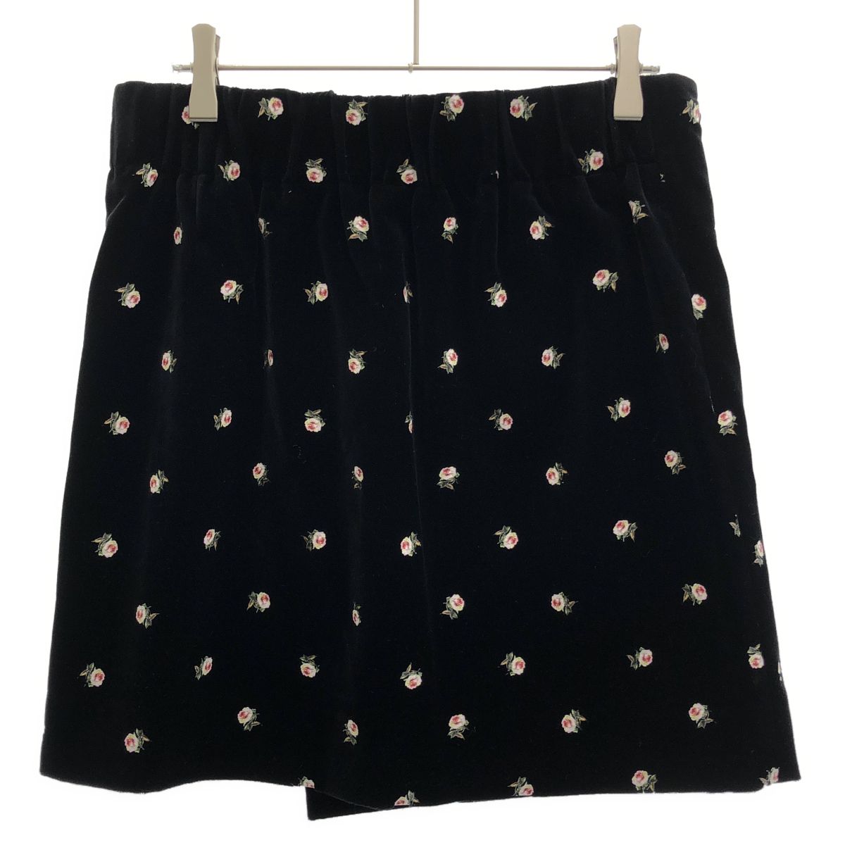 CABaN ベロア PETIT ROSEプリントミニスカート CABaN キャバン 24AW ベロア PETIT ROSEプリントミニスカート 39-05-44