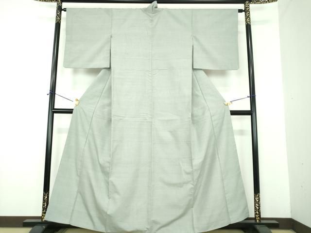 平和屋着物○結城紬 色無地 豆がら茶色 証紙付き 正絹 逸品 DABE5826ps