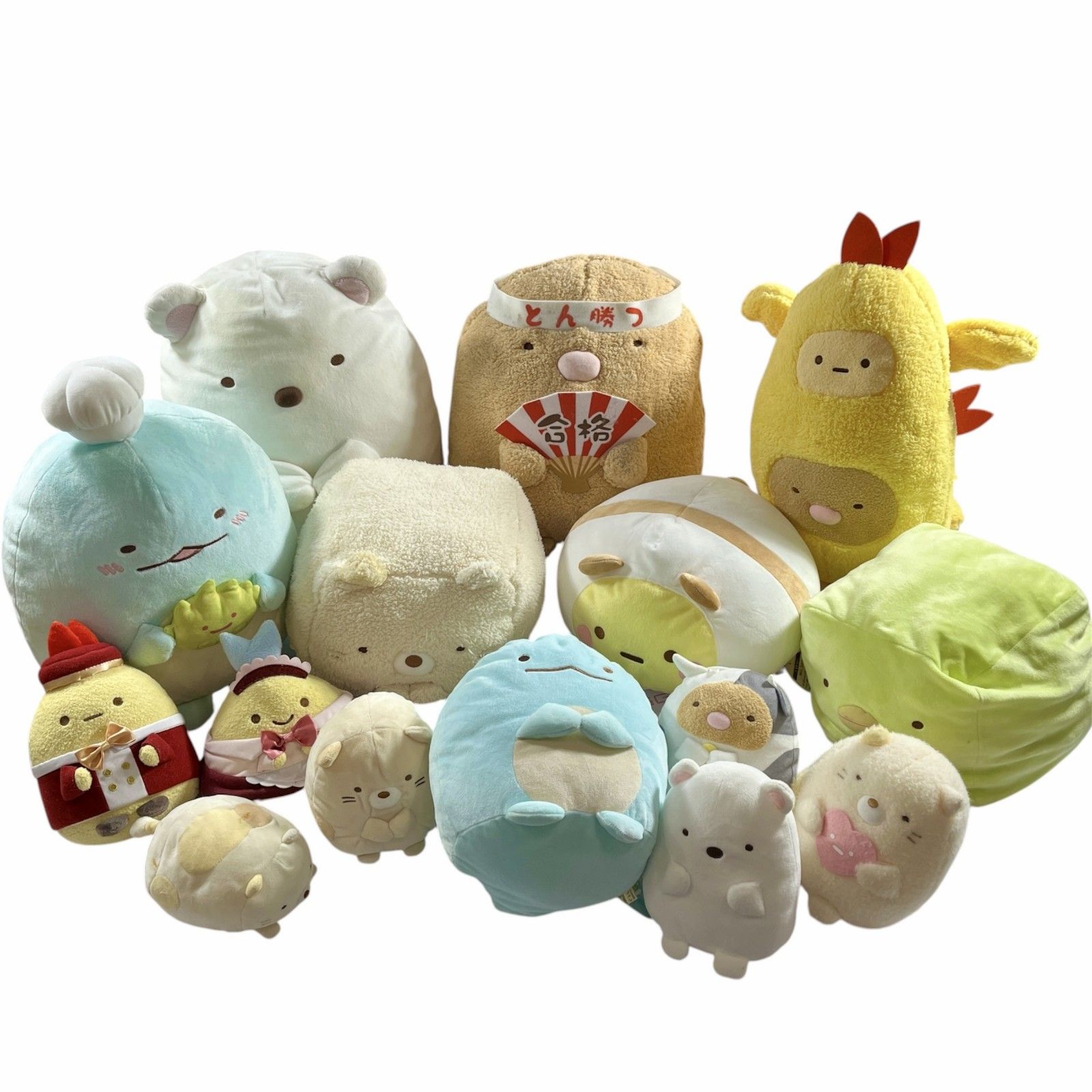★ すみっコぐらし グッズ 大量 まとめ商品 ぬいぐるみ マスコット とかげ しろくま ねこ ぺんぎん とんかつ など 現状品 3.55kg