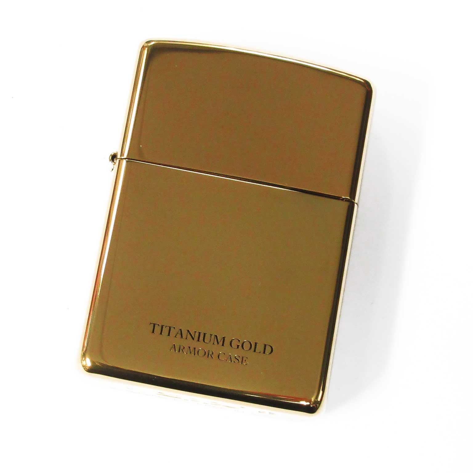 Zippo ジッポーライター アーマーケース #162 ゴールドチタンコーティング 16-GOTT（金タンク）