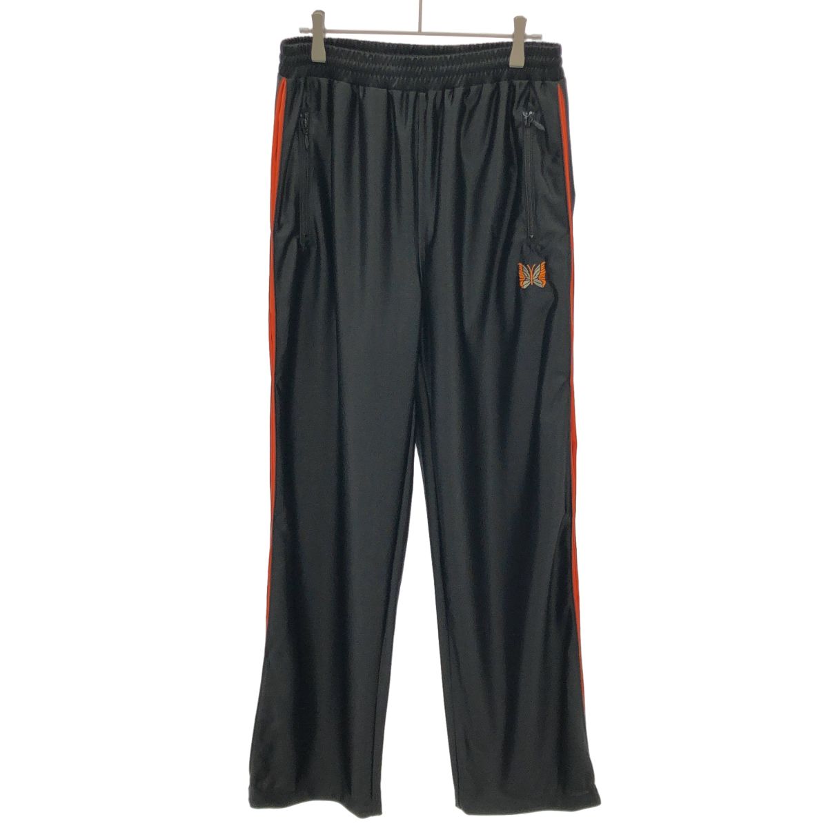 Needles ニードルズ 26SS Track Pant - Tricot Sateen トラックパンツ SX218 ブラック オレンジ S