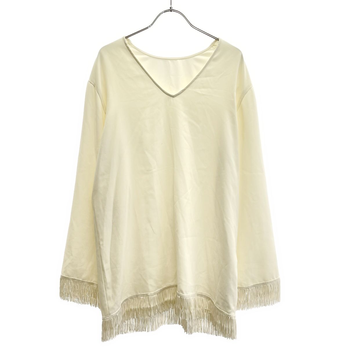CLANE クラネ W FACE FRINGE TOPS フリンジトップ 12108-3012 アイボリー 2