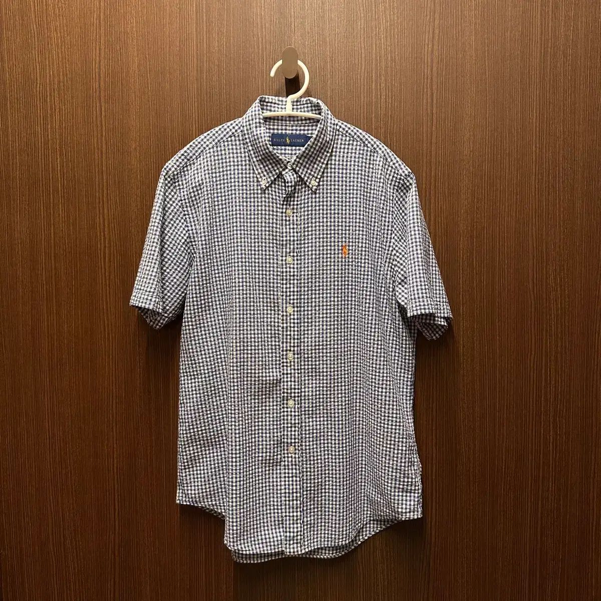 ポロ 最新ラベル 半袖 CHECK シャツ M