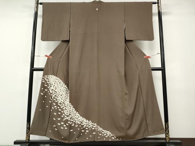 平和屋着物●訪問着　駒刺繍　舞花文　正絹　逸品　CABG5399ut 23,725円