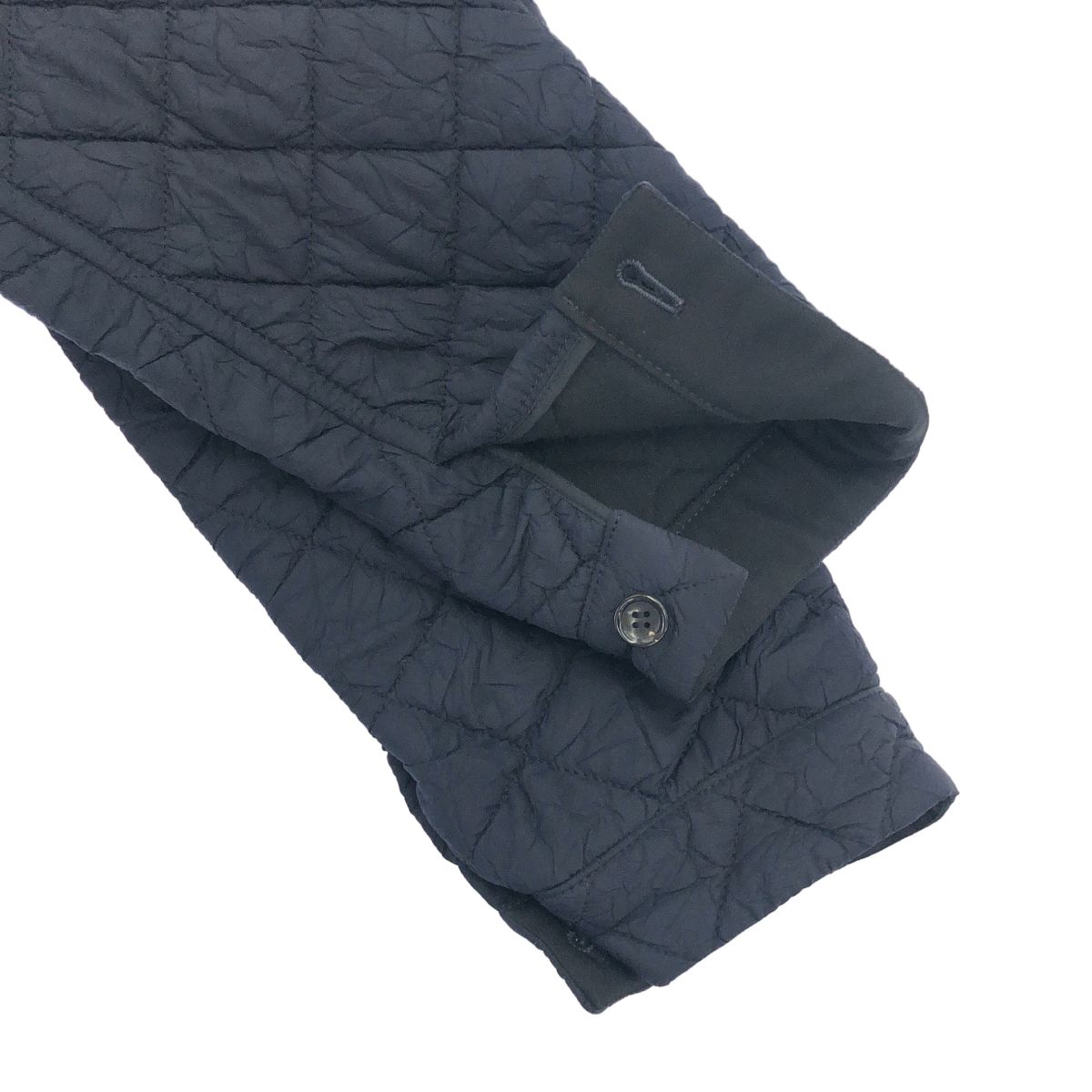m*様 トリコ•コムデギャルソン　裏地ドット　コート　ネイビー　S tricot COMME des GARCONS トリココムデギャルソン 18AW ラウンド