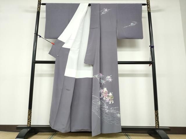 平和屋着物○本加賀友禅作家 岡本幸治 訪問着 童子遊び さが美扱い