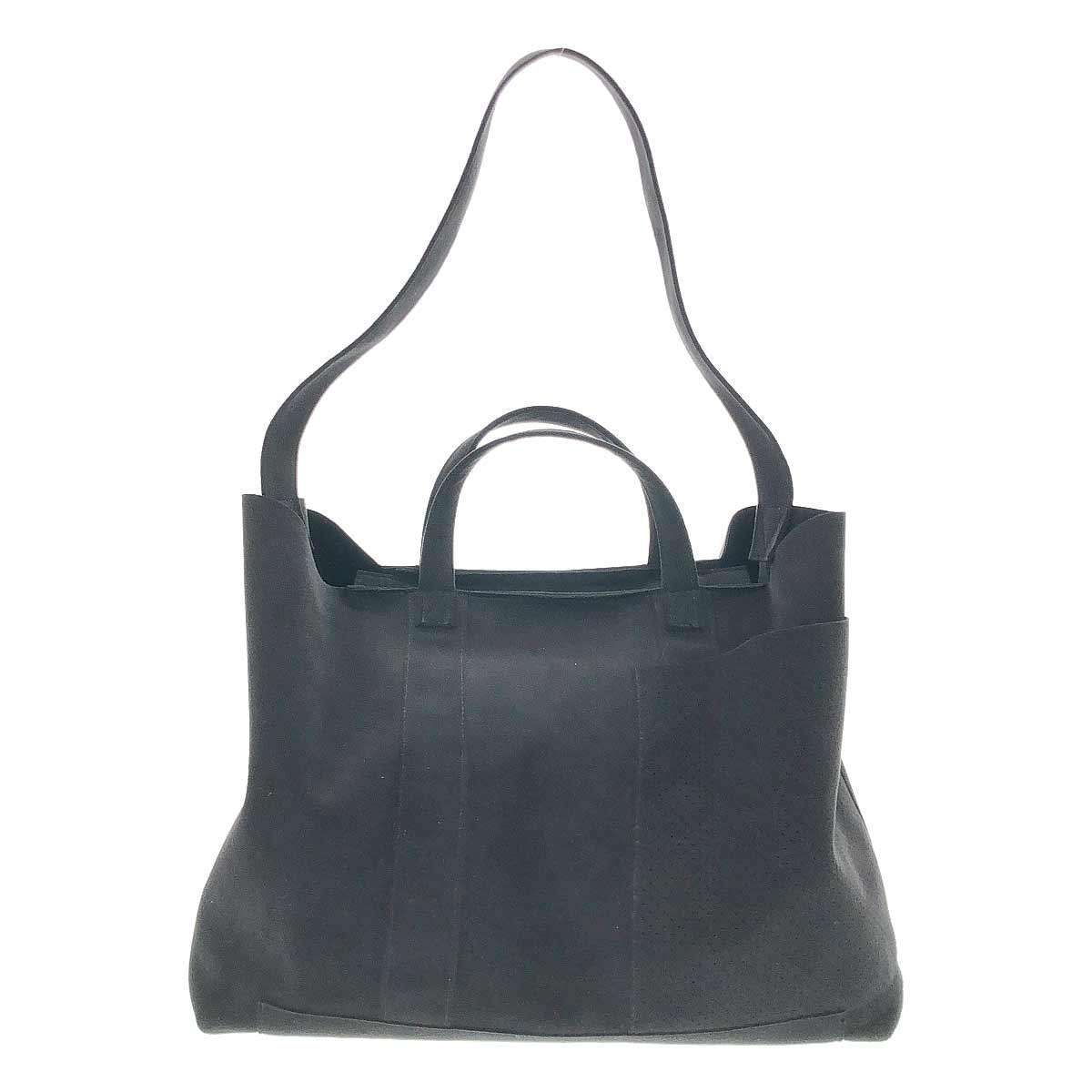 mononogu もののぐ Stuck Tote ウルトラスエード2WAYトートバッグ ブラック -