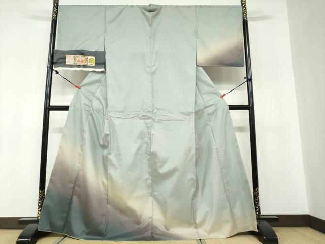 平和屋着物●本場大島紬　訪問着　霞文　証紙付き　武島織物謹製　正絹　逸品　DABF1414ud