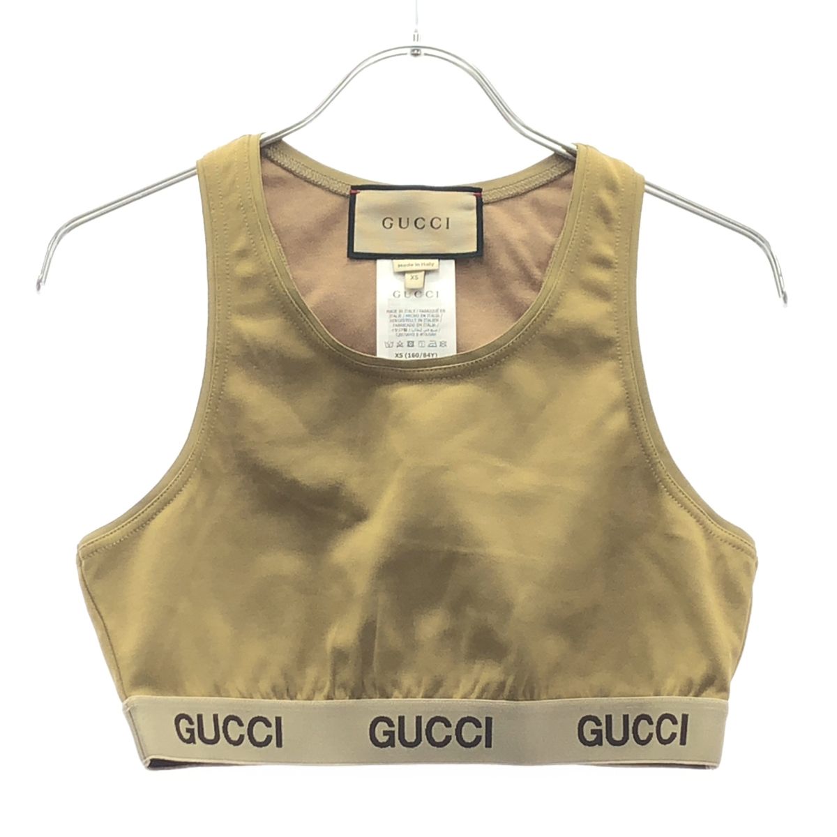 GUCCI グッチ タンクトップ フィットネスウェア 672401 XJD56 ブラウン XS