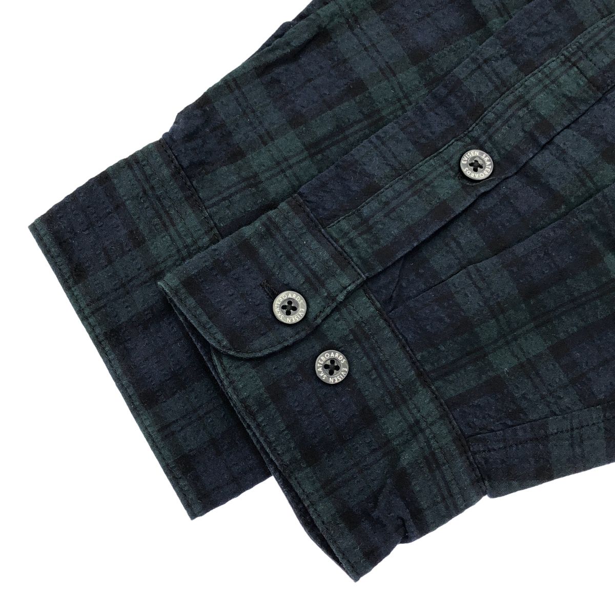 トップス Evisen SEERSUCKER PLAID L/S SHIRT Evisen skateboards エビセン スケートボード SEERSUCKER PLAID L/S