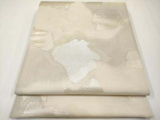 平和屋着物*夏物 西陣 まいづる謹製 六通柄袋帯 箔散らし 銀糸 証紙付き 正絹 逸品 未使用 CABH6021tx