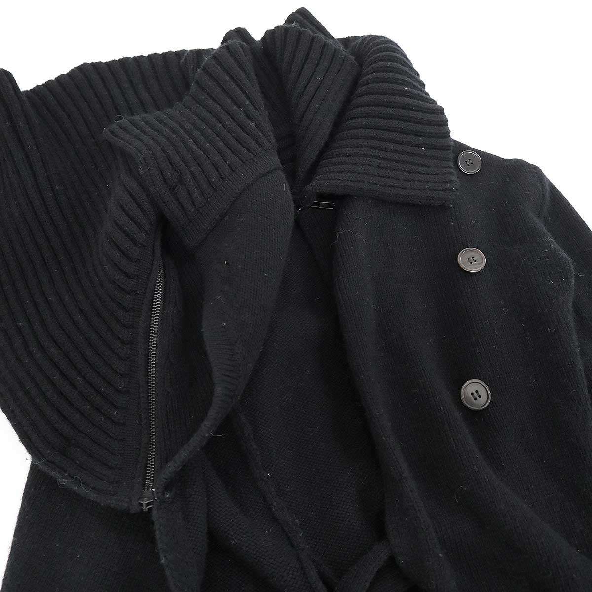 ANN DEMEULEMEESTER アンドゥムルメステール ウールダブルカラーニット 