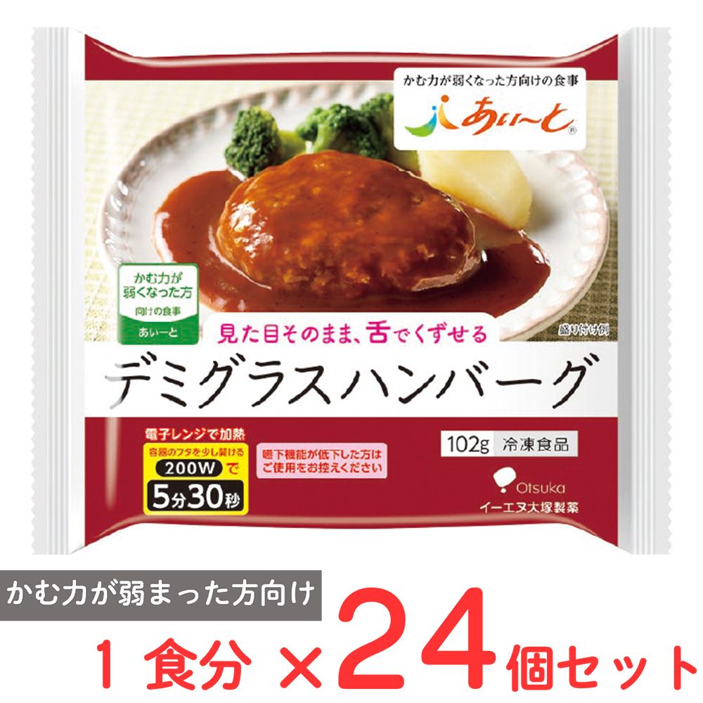 [冷凍] イーエヌ大塚製薬 デミグラスハンバーグ 102g×24個