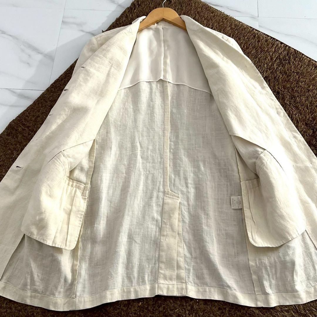 80's ISSEY MIYAKE long jacket Hemp 9 - メルカリ