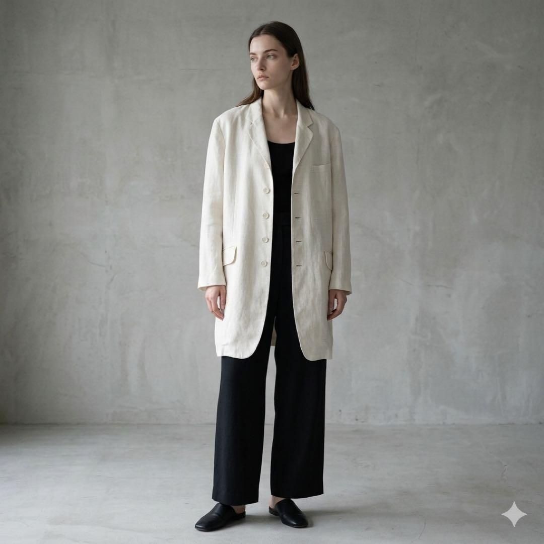 ジャケット・アウター 80's ISSEY MIYAKE long jacket Hemp 9 80's ISSEY MIYAKE long jacket Hemp 9 - メルカリ