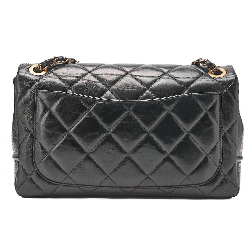 CHANEL シャネル ヴィンテージカーフ マトラッセ シングル チェーン
