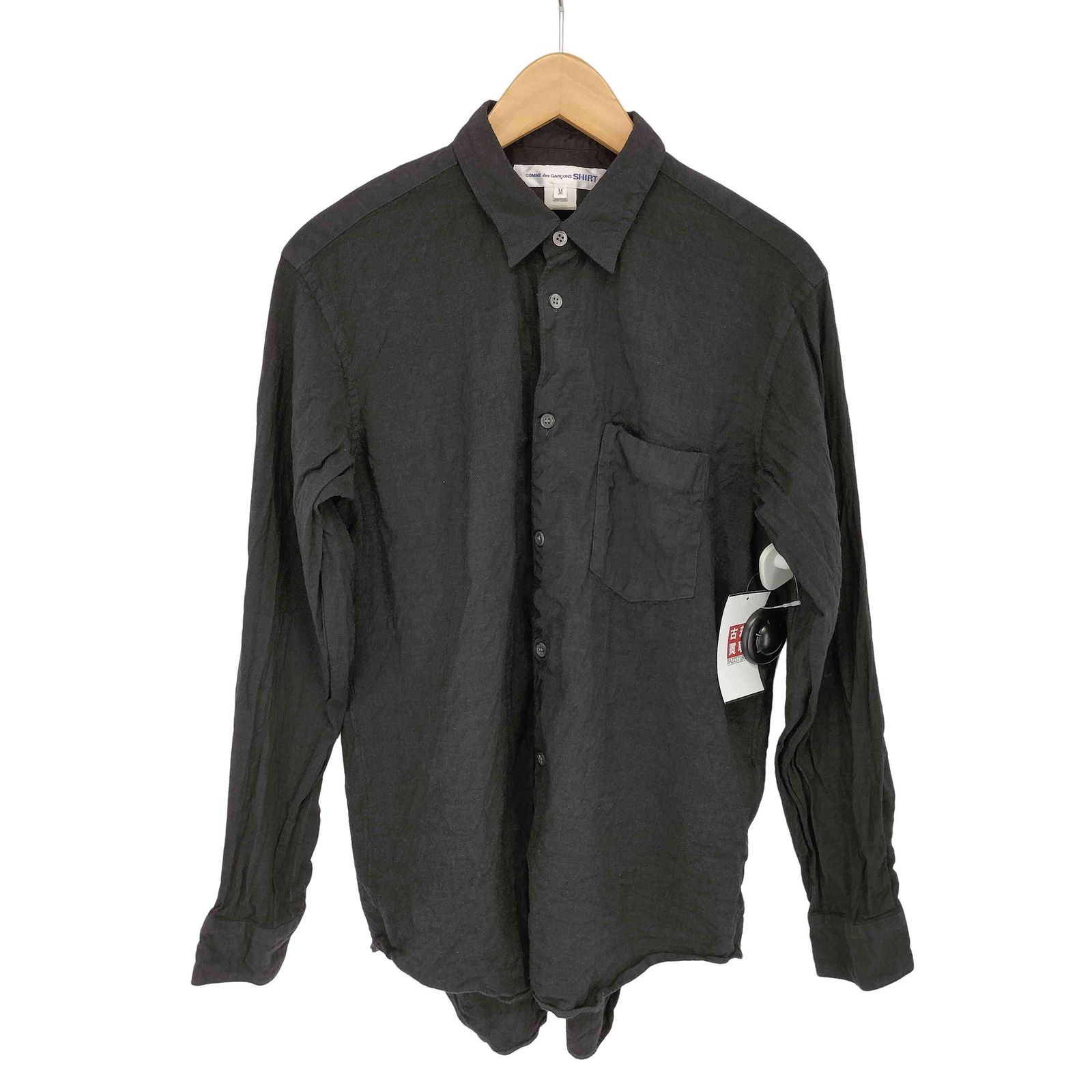 コムデギャルソンシャツ COMME des GARCONS SHIRT FOREVER WIDE CLASSIC ウールトロピカルレギュラーカラーシャツ メンズ JPN：M