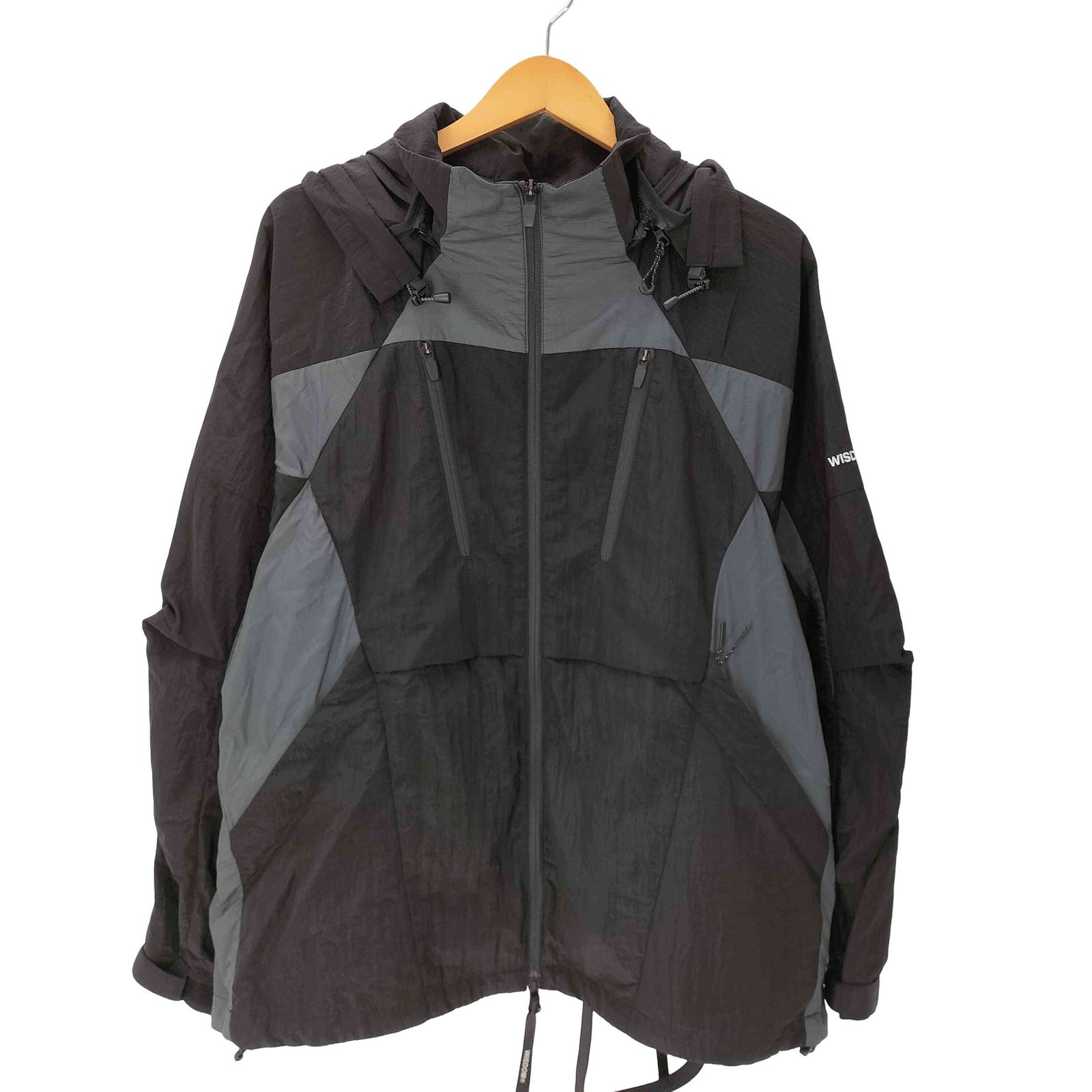 ユーズドフルギ USED古着 WISDOM MIGRATORY ARMOUR 24AW LIGHTWEIGHT WINDBREAKER ライトウェイト ウィンドブレイカー ナイロン ジャケット 裾ドローコード メンズ JPN：M