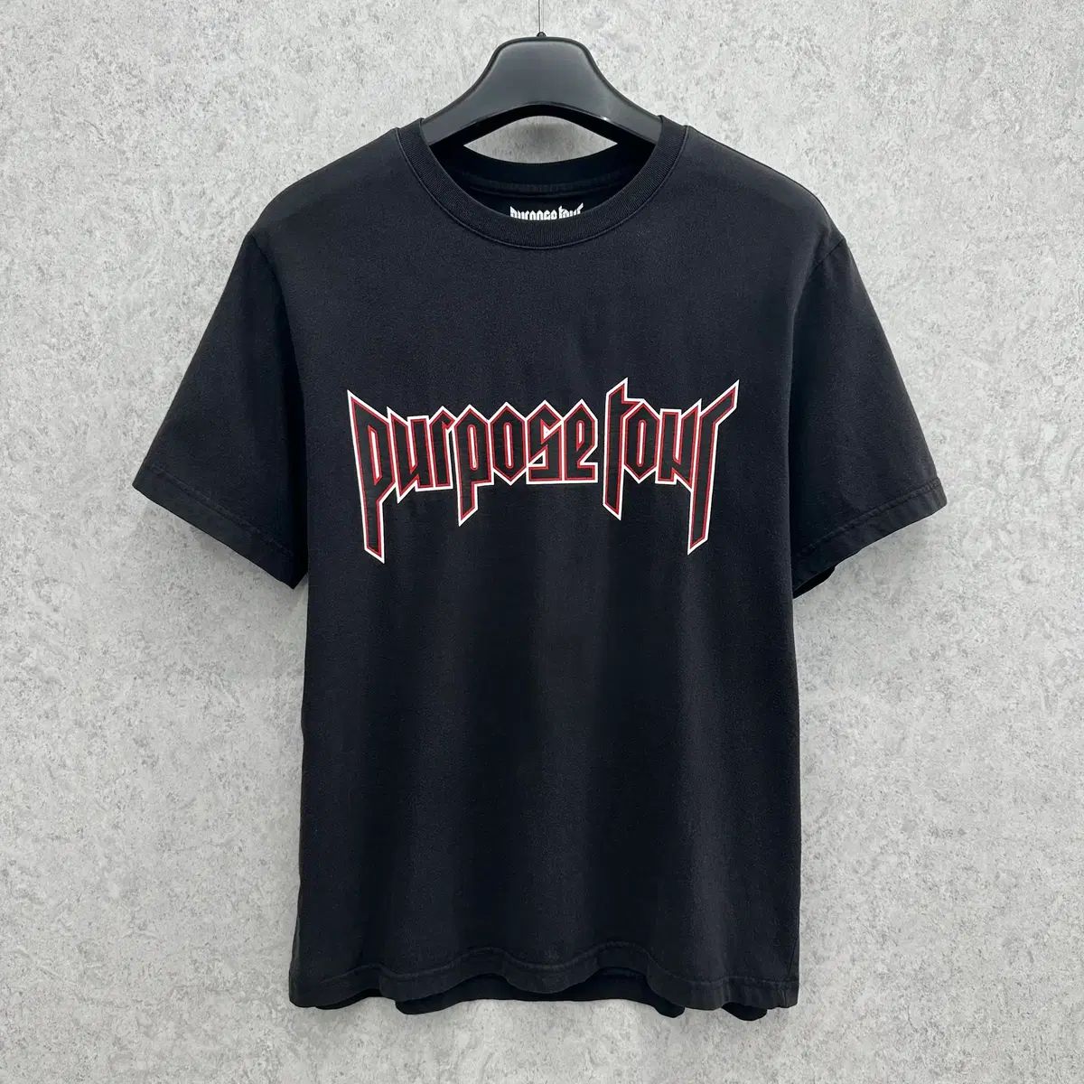 100 パーパスツアー X ジャスティン・ビーバー メンズ 半袖Tシャツ
