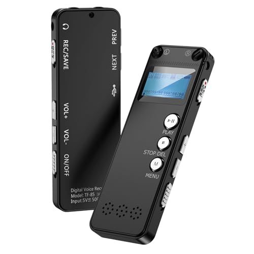 ボイスレコーダー 小型【2025新登場&32GB大容量&1536kbps 亜鉛合金】 長時間録音 30時間連続録音 ICボイスレコーダー 録音機 ノイズキャンセリング 遠距離録音 VOR音声検知 ワンタッチ操作 MP3プレーヤー機能 OTG対 290d2562