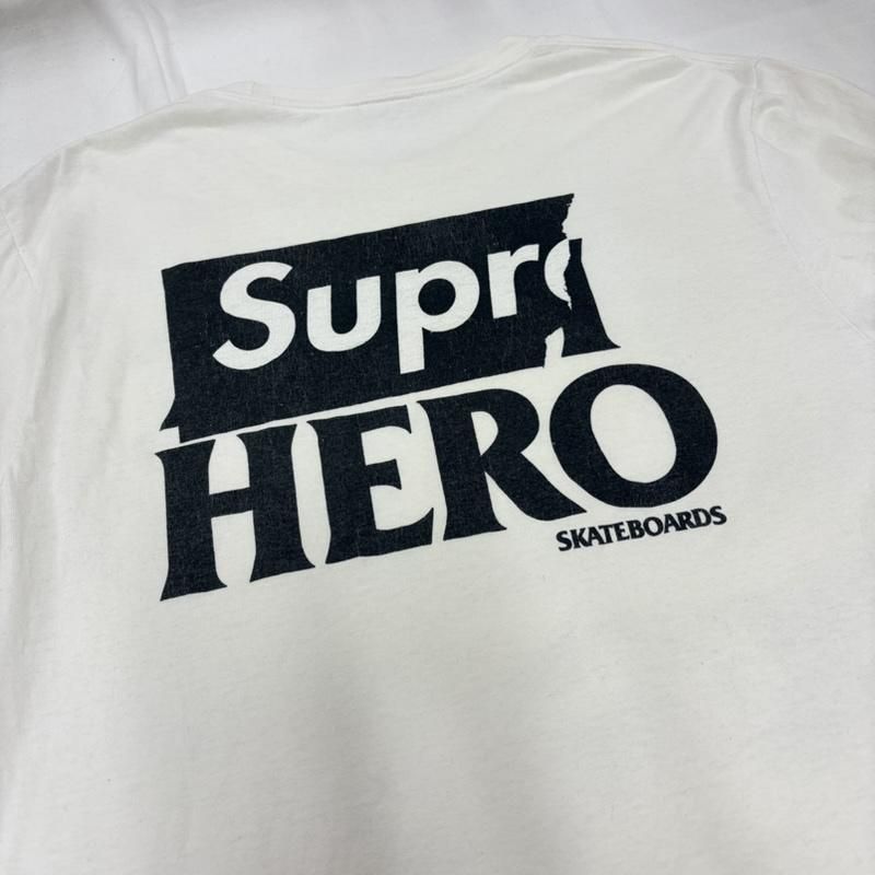 シュプリーム ANTIHERO アンタイヒーロー コラボ 長袖 Tシャツ ロゴ