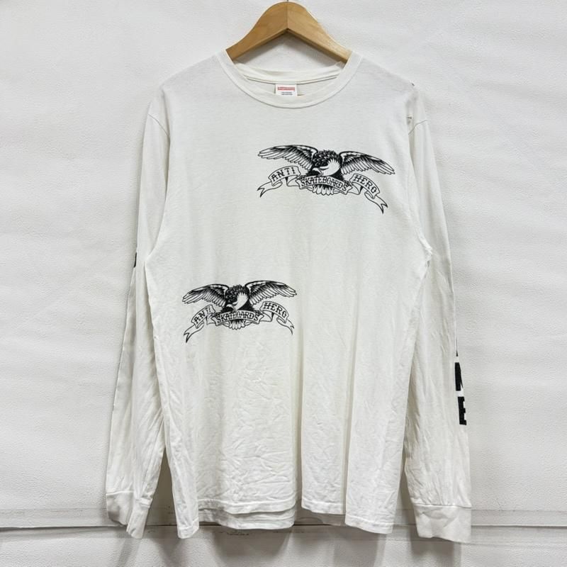 シュプリーム ANTIHERO アンタイヒーロー コラボ 長袖 Tシャツ ロゴ