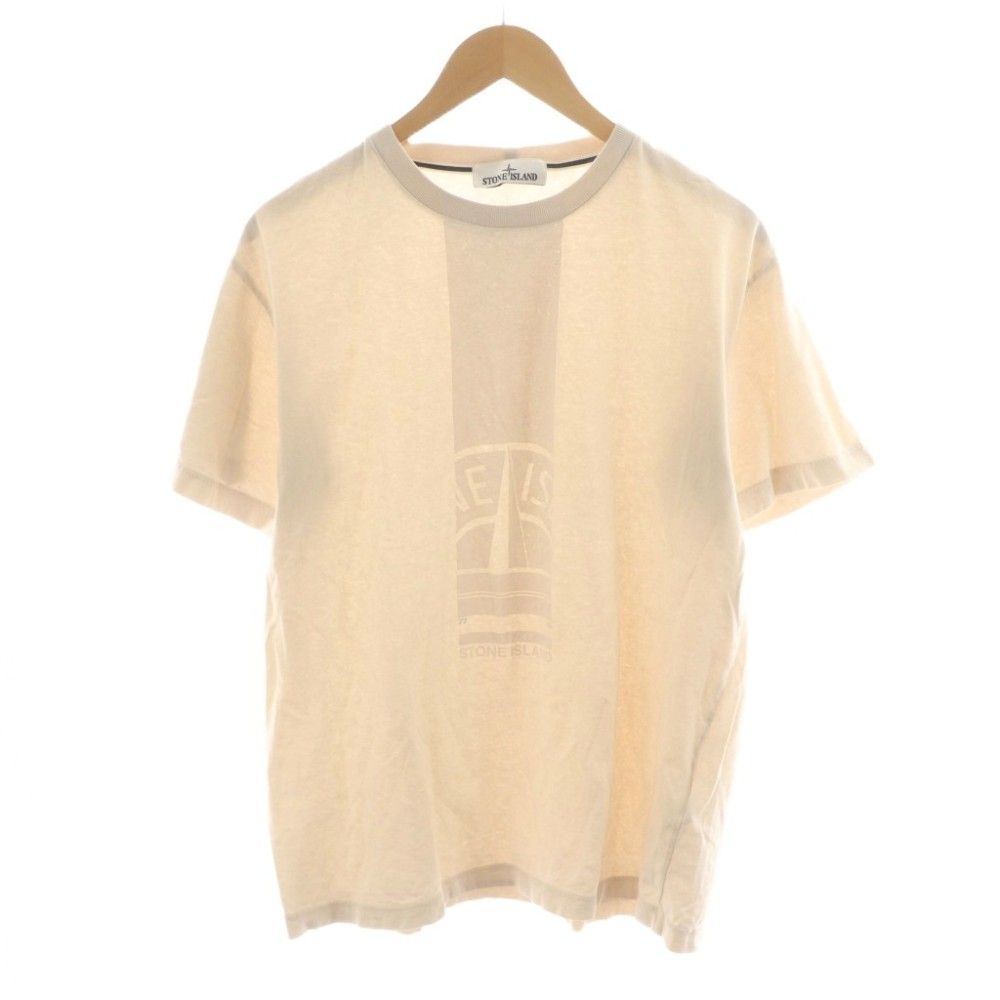 ストーンアイランド STONE ISLAND Tシャツ カットソー 半袖 ロゴ XL ベージュ /AN35