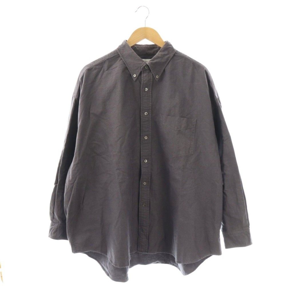 グラフペーパー Graphpaper Oxford Oversized B.D Shirt シャツ カジュアル コットン 長袖 F パープル /CX ■OS