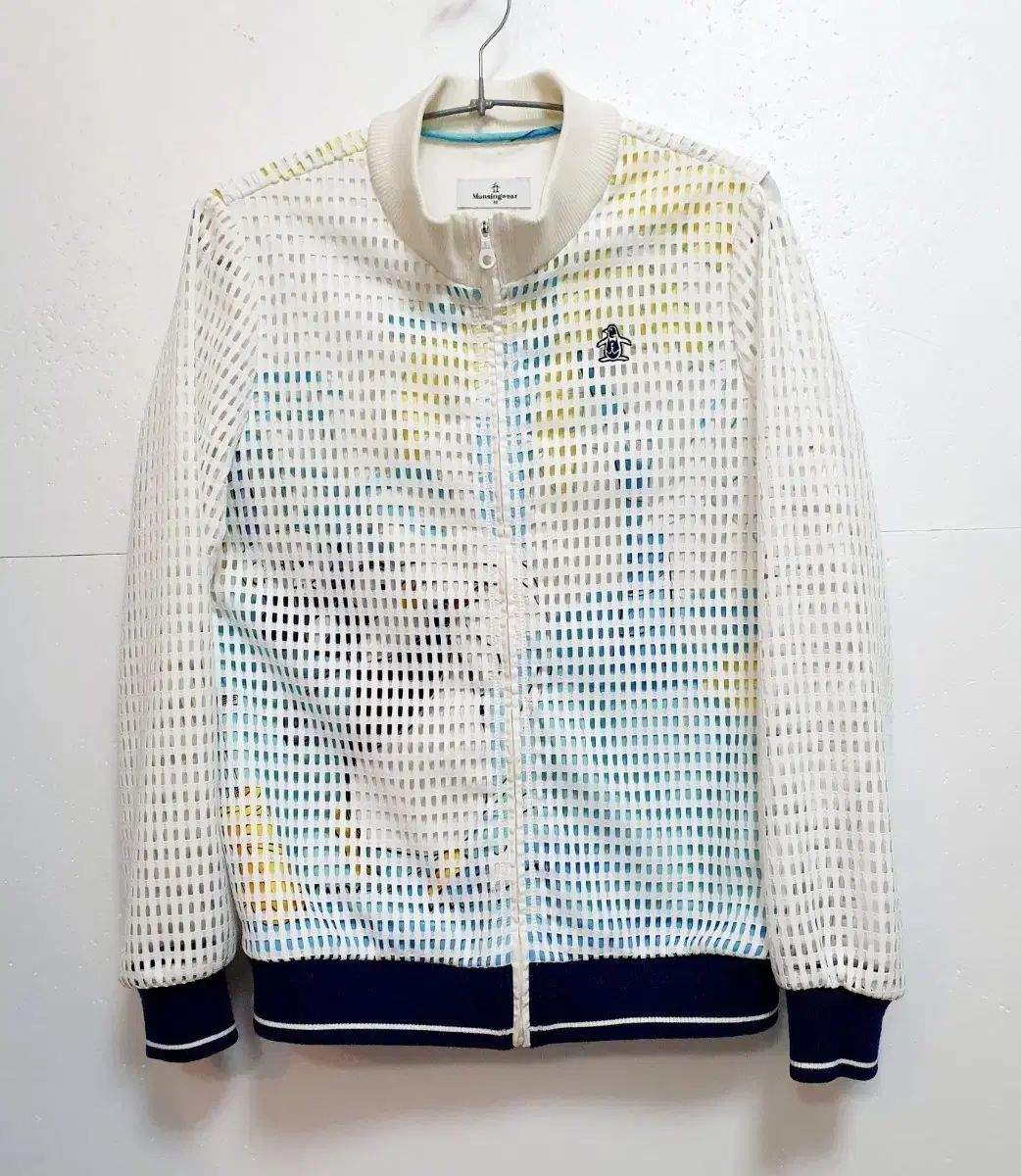 Munsingwear メッシュ 白 ブルゾン ゴルフ ジャケット M