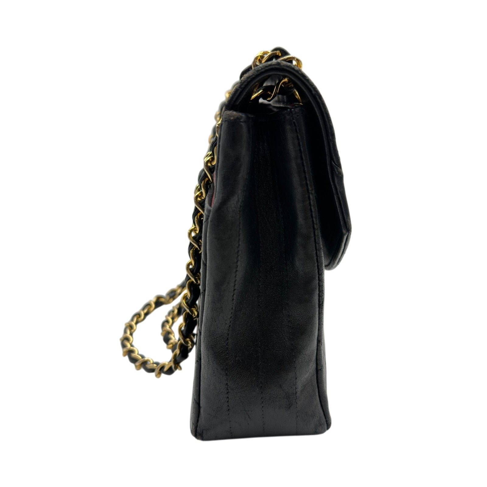 シャネル CHANEL マトラッセ スモールフラップバッグ 0番台 ブラック 