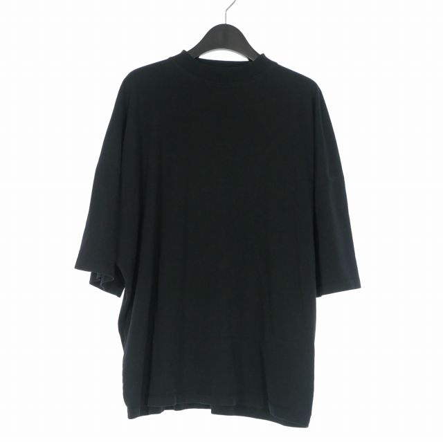 ジルサンダー JIL SANDER モックネック ショートスリーブTシャツ カットソー 半袖 M ブラック 黒 JSMU706022MU24730821 国内正規