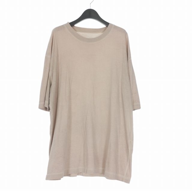 メゾンマルジェラ Maison Margiela 20SS ガーメントダイオーバーTシャツ カットソー 半袖 48 ピンク S30GC0704 国内正規