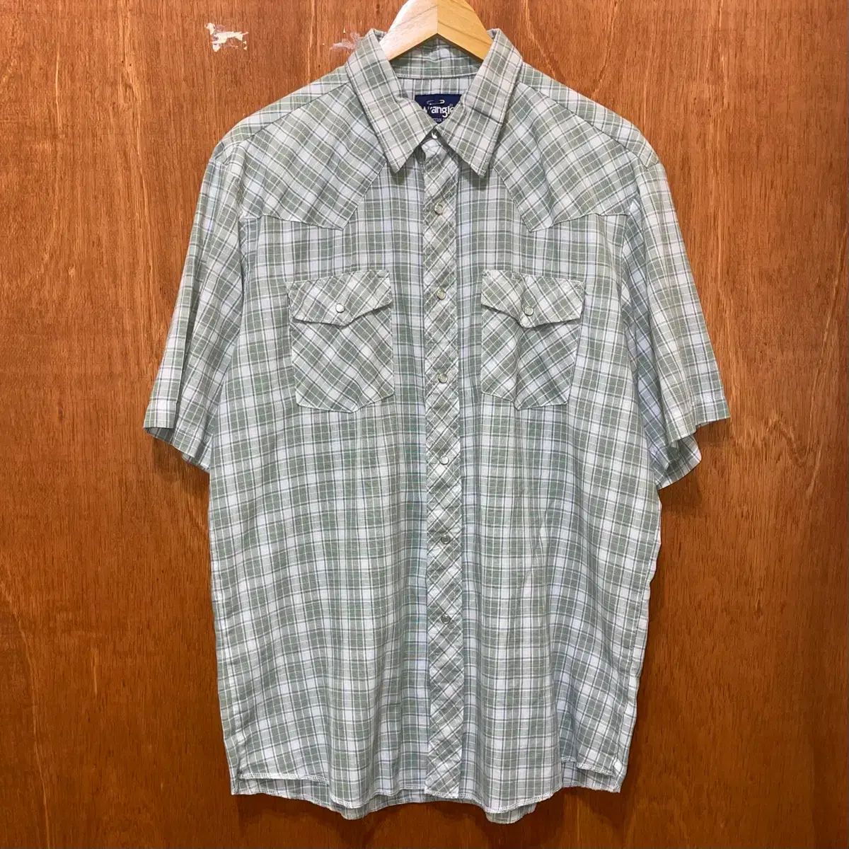 (L) Wrangler ラングラー CHECK ウェスタン 半袖 シャツ 6,058円