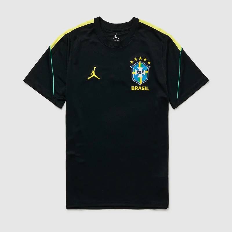 【送料無料・匿名配送】Jordan ジョーダン ブラジル代表 2026 公式 ストライク トレーニング シャツ 黒黄 新品 正規品