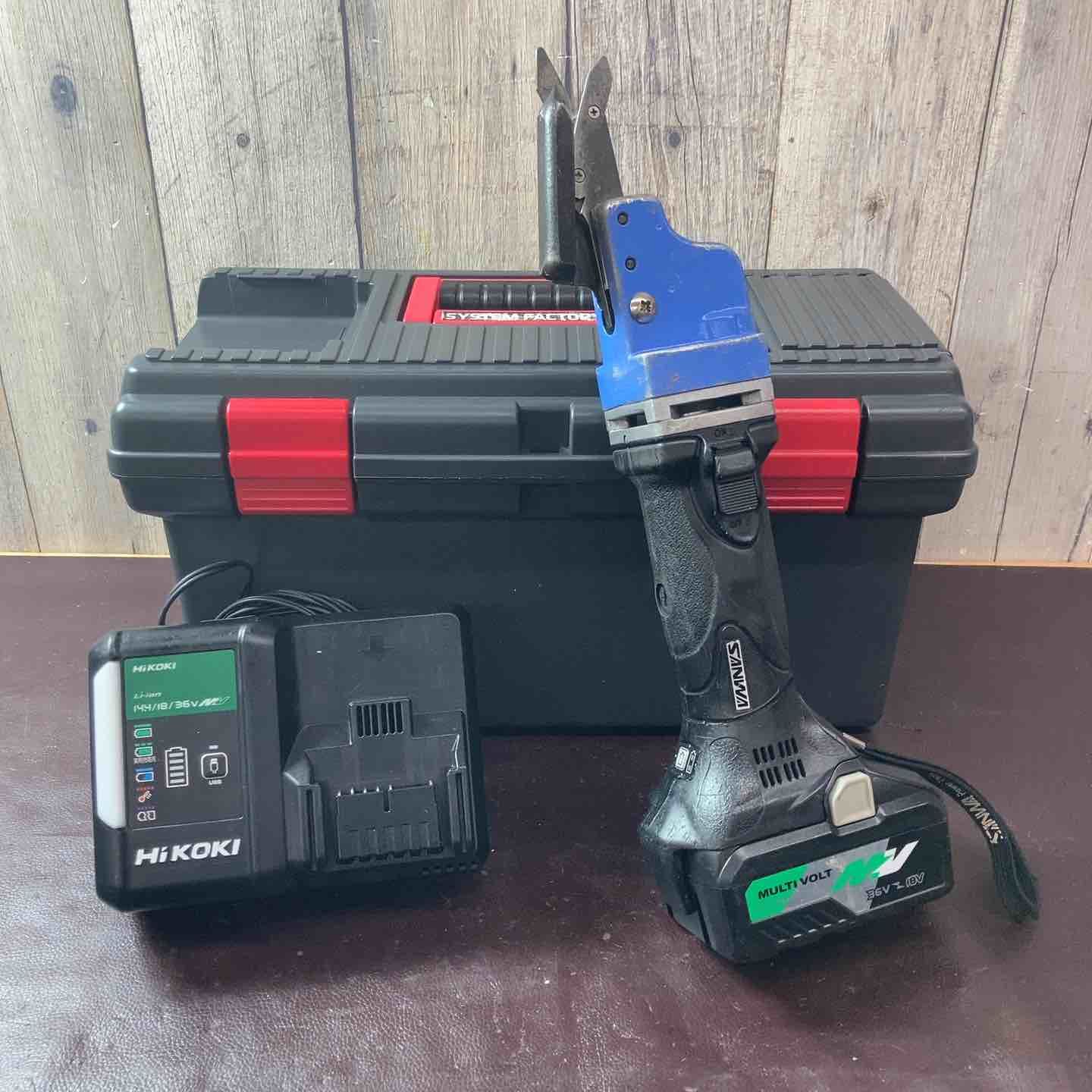 【中古品】三和(サンワ/SANWA) コードレスハイカッタ S-18 18V バッテリー充電器付属【東大和店】
