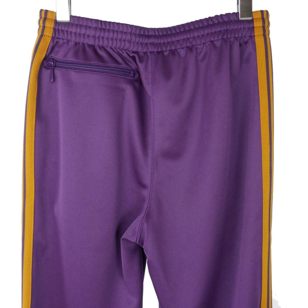 ニードルス ニードルズ Needles 25SS Track Pant - Poly Smooth トラックパンツ サイドライン パピヨン刺繡 XS 紫 パープル QV307