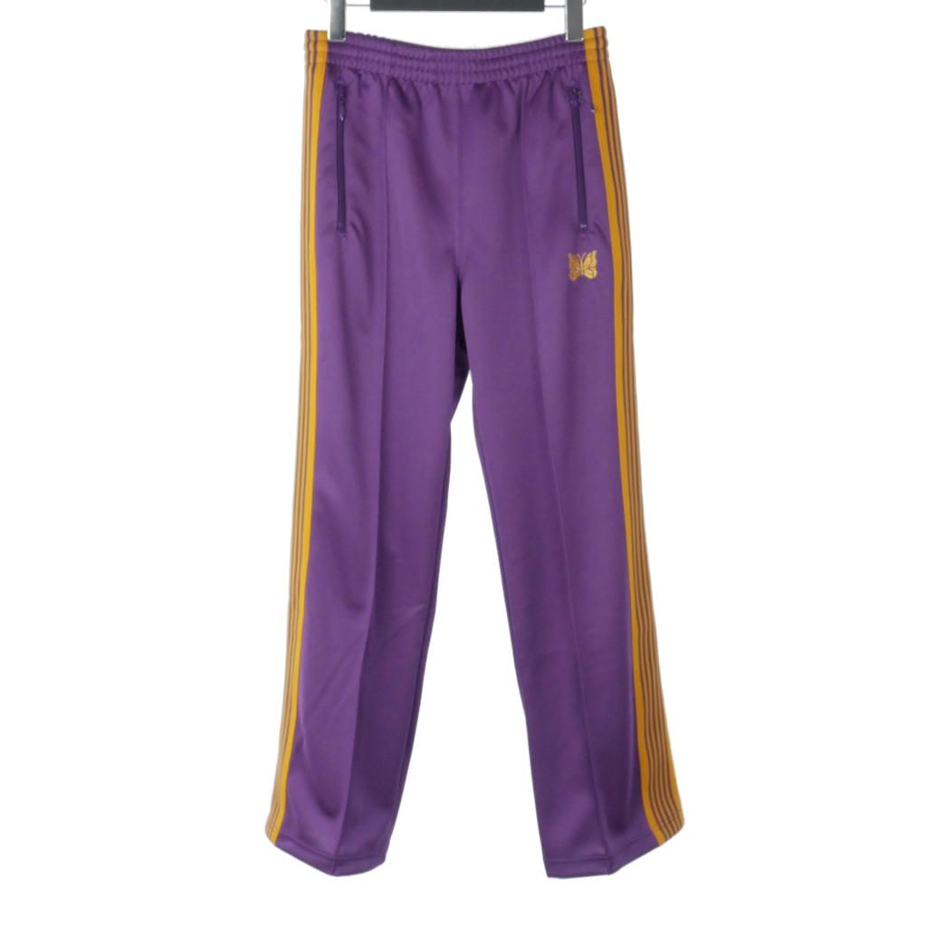 ニードルス ニードルズ Needles 25SS Track Pant - Poly Smooth トラックパンツ サイドライン パピヨン刺繡 XS 紫 パープル QV307