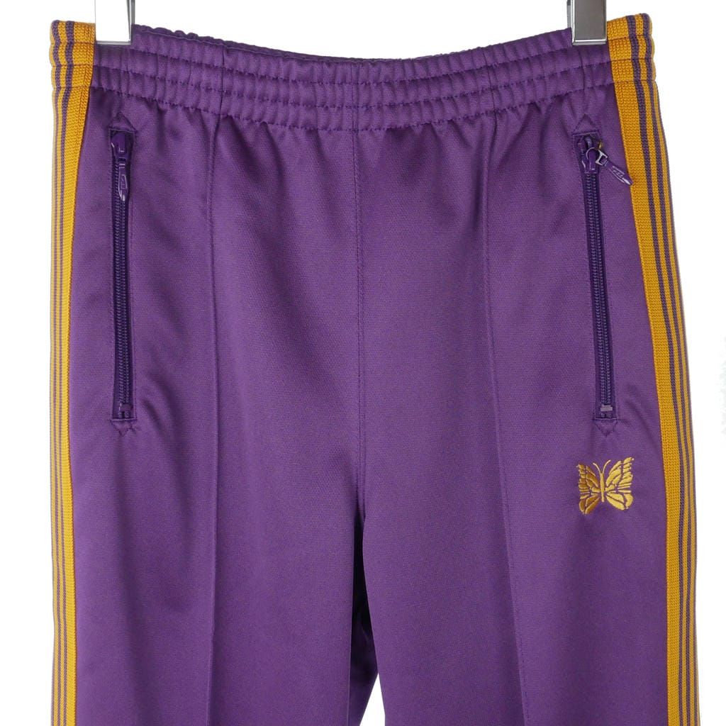 ニードルス ニードルズ Needles 25SS Track Pant - Poly Smooth トラックパンツ サイドライン パピヨン刺繡 XS 紫 パープル QV307