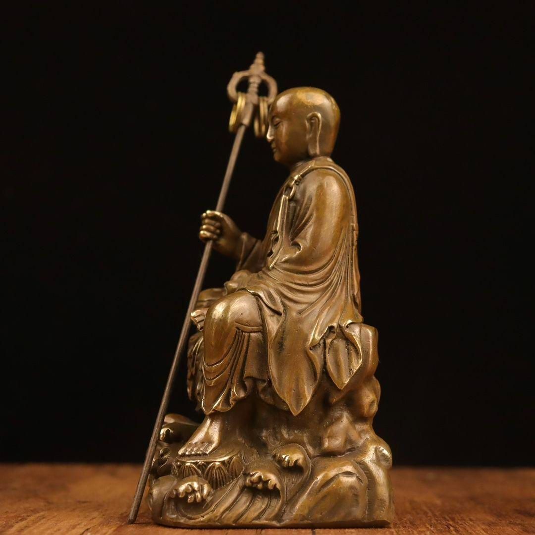 地蔵 菩薩 観音 銅製 仏像 彫刻 置物 開運 風水 鎮宅辟邪 - メルカリ