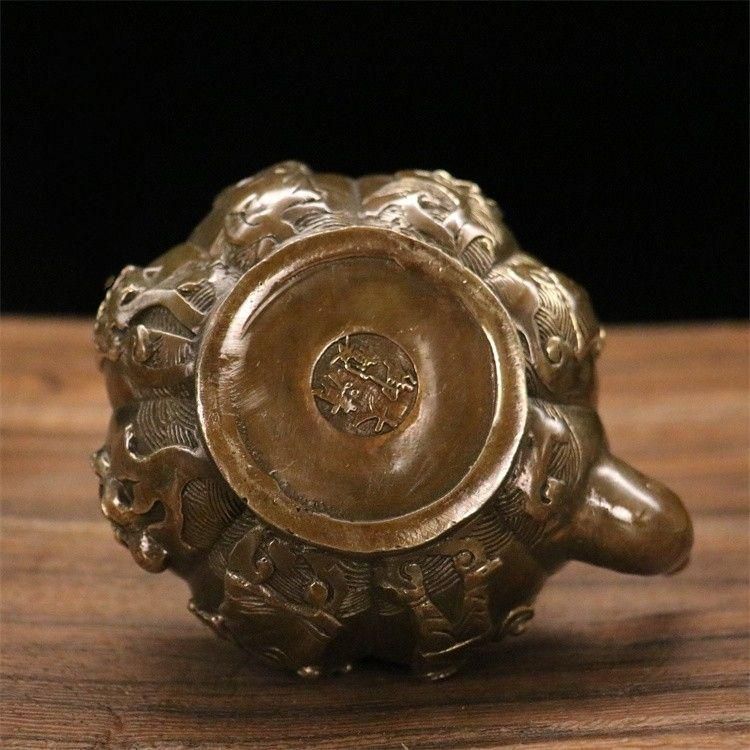 かぼちゃ急須 装飾品 工芸品 美術品 置物