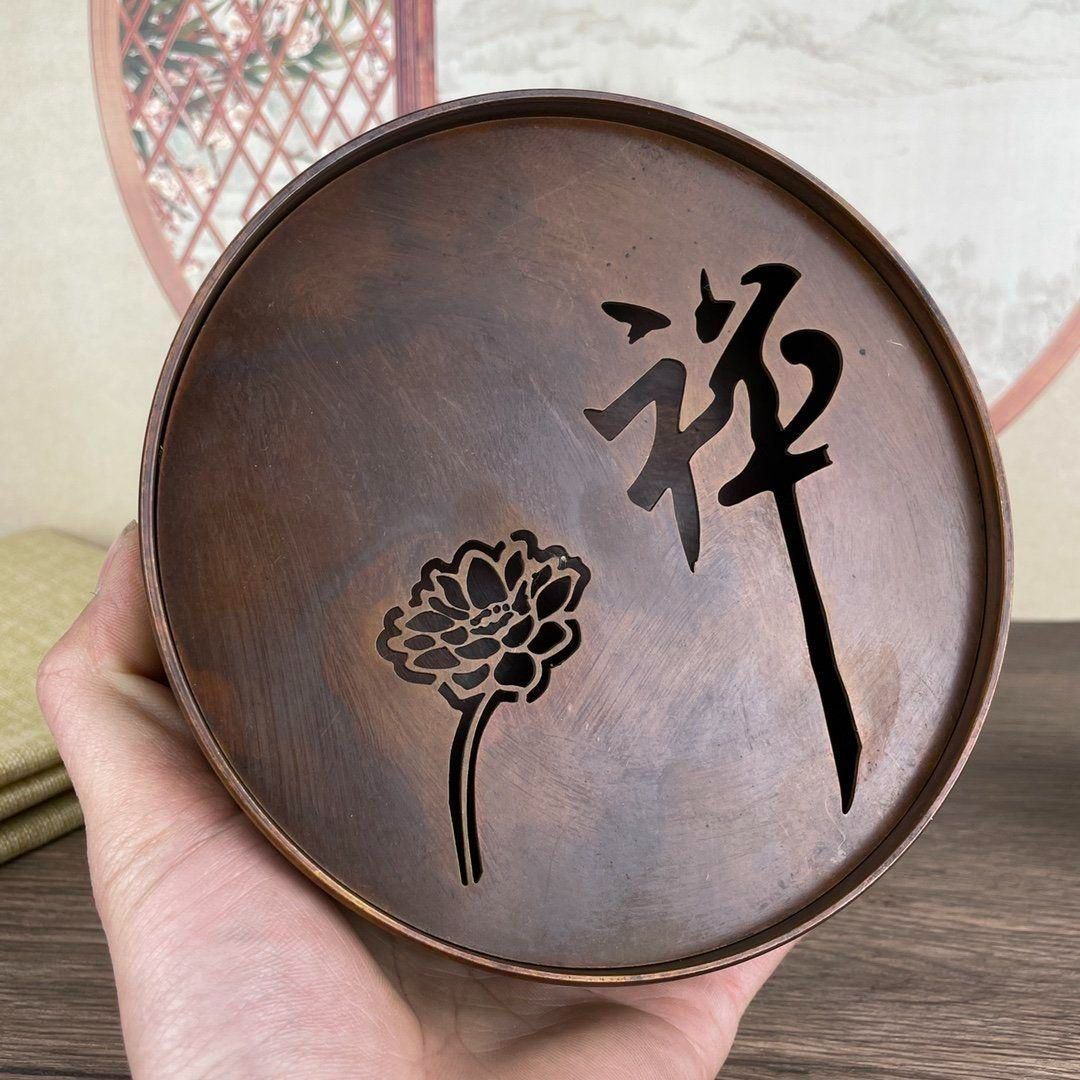 銅 細工 茶道具 禅意茶皿 工芸品 美術品 置物 - メルカリ