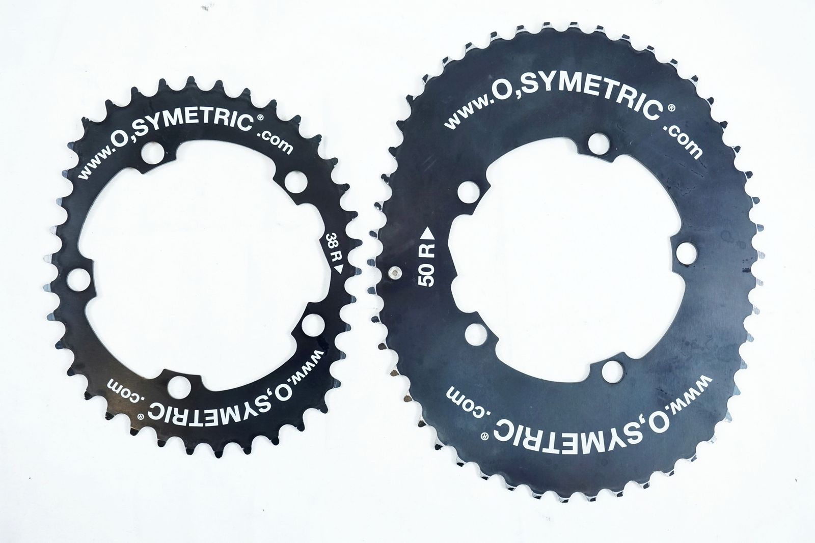 O.SYMETRIC 「オーシンメトリック」 楕円リングセット 50-34T チェーンリング / バイチャリ有明店