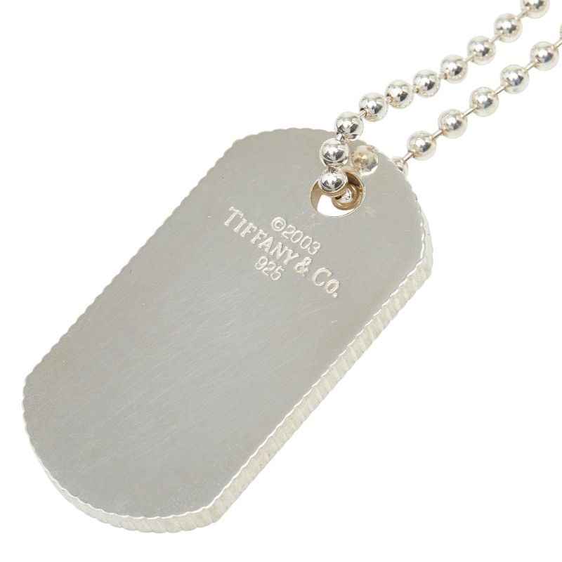 ティファニー ドッグタグ 2003 ボールチェーン ネックレス SV925 シルバー レディース TIFFANY&Co.【1-0266470】