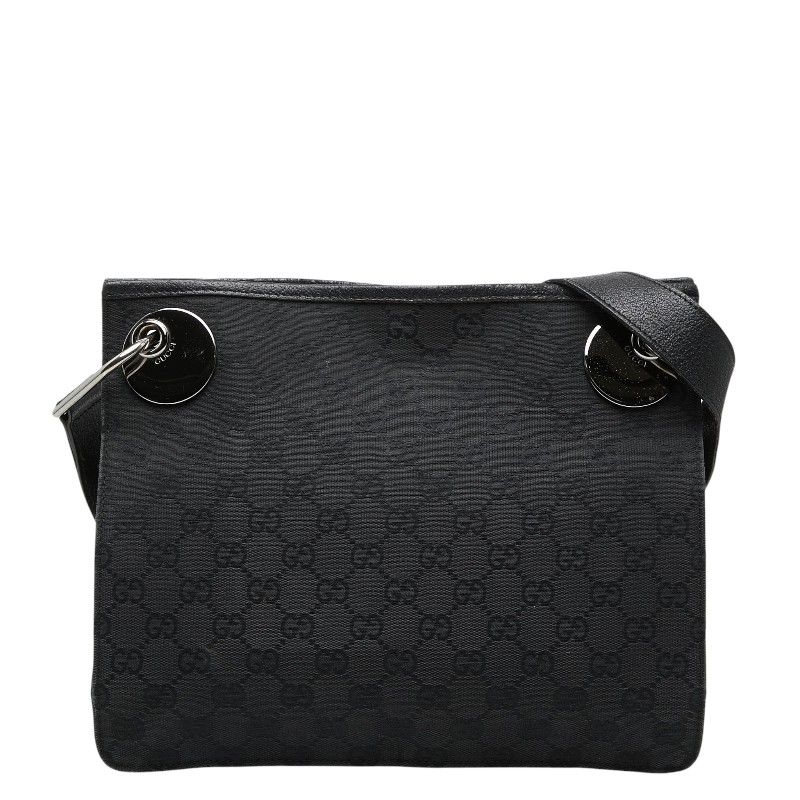 GUCCI ボディバッグ ブラック GGキャンバス GUCCI *グッチ* GGキャンバス スモール クロスボディバッグ (GUCCI