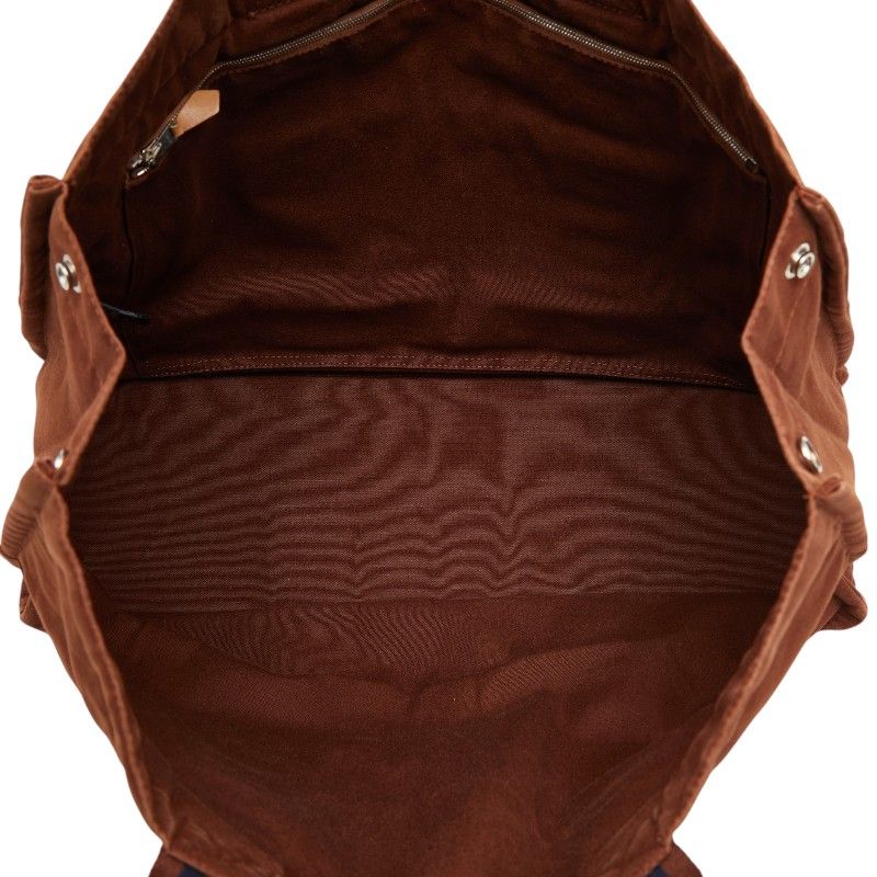 HERMES  エルメス　フールトゥGM  トートバッグ　ブラウン　ネイビー エルメス フールトゥGM ハンドバッグ トートバッグ ブラウン ネイビー