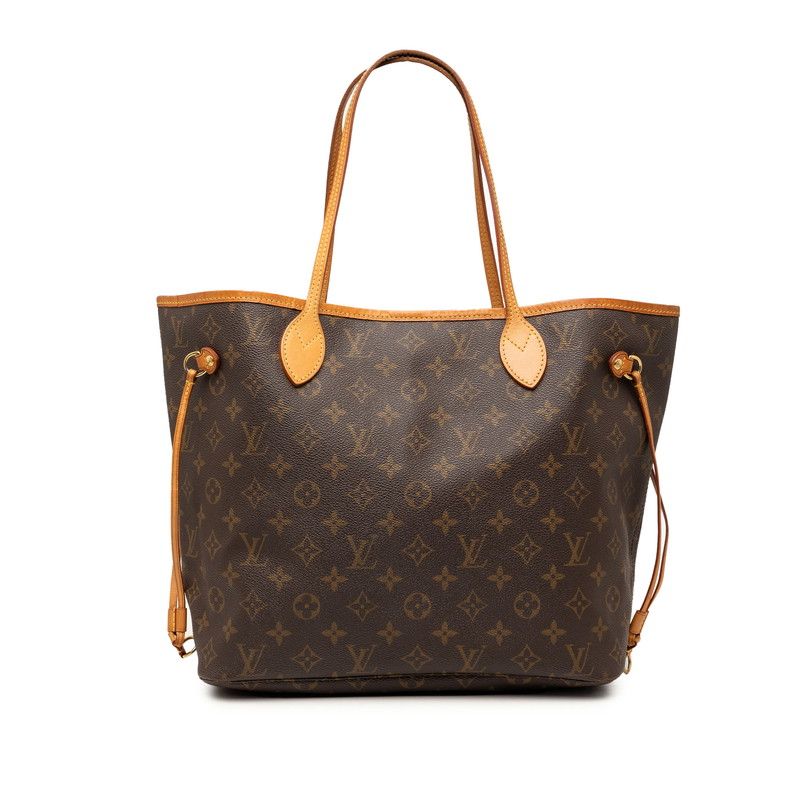 ルイ ヴィトン モノグラム ネヴァーフルMM ショルダーバッグ トートバッグ M40156 ブラウン PVC レザー レディース LOUIS VUITTON【1-0269622】